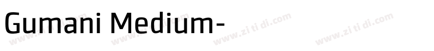 Gumani Medium字体转换